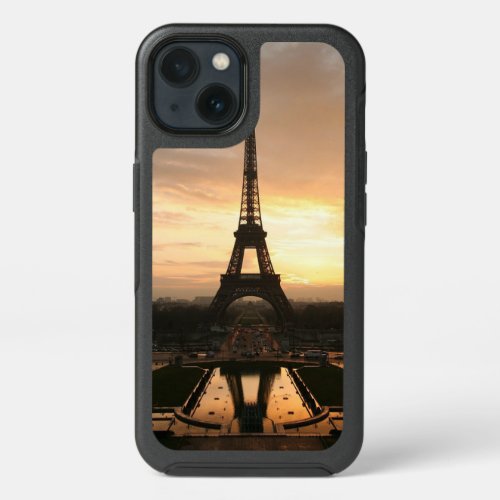 Pretty Romantic Sunset Eiffel Tower Paris France iPhone 13 Case