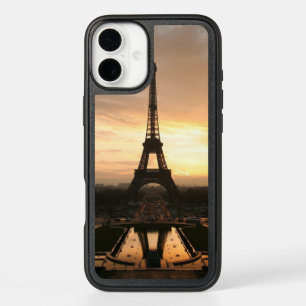 Pretty Romantic Sunset Eiffel Tower Paris France iPhone 16 Plus Case