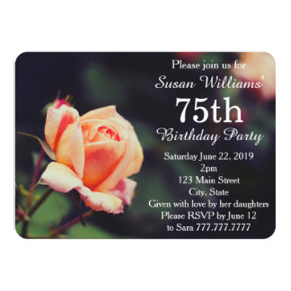 75th Birthday Party Invitations & Announcements | Zazzle