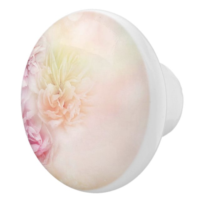 Pretty Rose Cabinet Knob/Pull Ceramic Knob (Right)