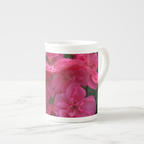 Pretty Rose Geranium  Bone China Jumbo Mug