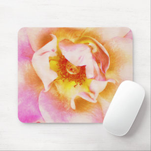Pretty Rose Gold and Pink Up Close Mouse Pad