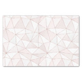 Pretty Pink Rose Gold Background And Glitter Stars Tissue Paper