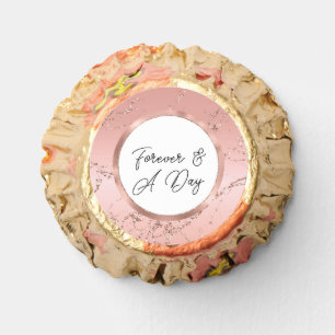 Pretty Rose Gold Glitter Streaks Reese's Peanut Butter Cups