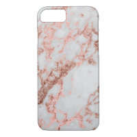 Pretty Rose Gold Marble Phone Case