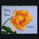 Pretty Roses Floral Calendar<br><div class="desc">This pretty calendar features my original photographs of roses in many colors and forms of blooming. These calendars are high quality and vibrant. You may choose other sizes and other options if desired. This unique calendar would make a great gift for a rose lover or flower lover in the new...</div>