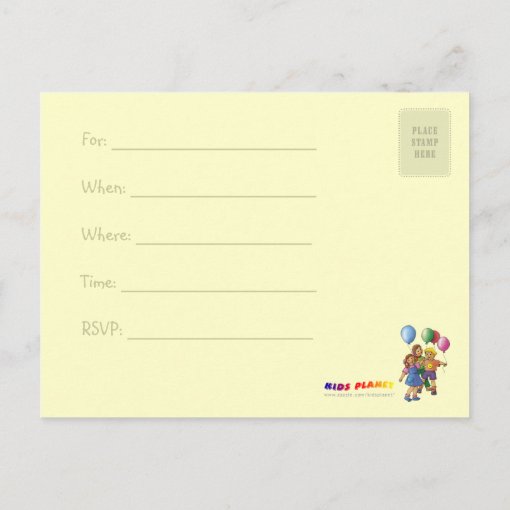 Pretty RSVP - BIRTHDAY PARTY postcard | Zazzle