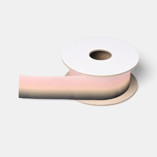 Pretty Rusted Black to Pink Gradient Ombre Satin Ribbon