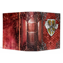 Pretty Rustic Red Dragon Scale Ancient Tome