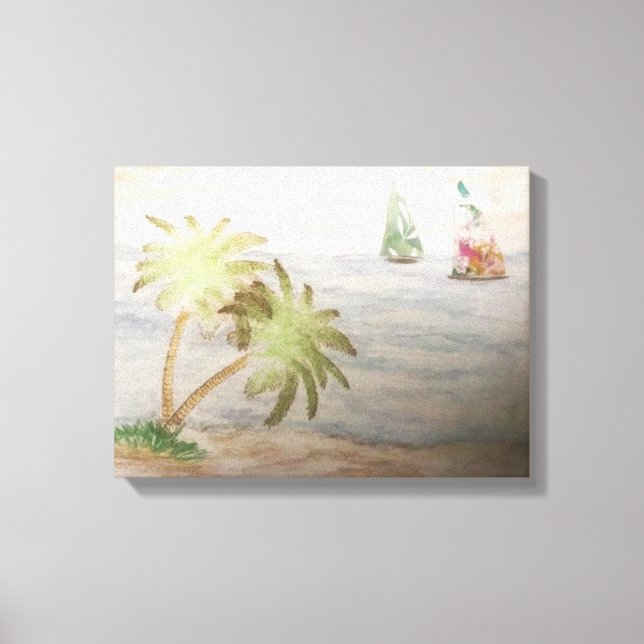 Pretty Sails Canvas Print (Front)
