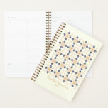 Pretty Scandinavian Floral Pattern Personalized Planner<br><div class="desc">Stay organized in style with this pretty and stylish planner featuring a Scandinavian folk floral quilt pattern in navy blue, pink, and goldenrod. The charming design combines folk art-inspired florals with a cozy quilt motif, creating a beautiful and unique look. Personalize it with your name to make it truly yours,...</div>