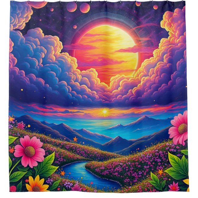 Pretty Scenery Shower Curtain (Front)