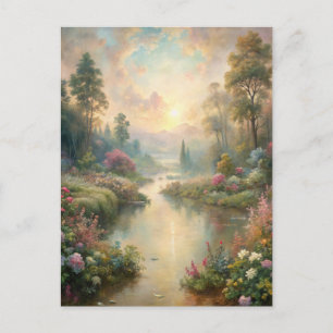 Pretty Scenic Lake Postcard
