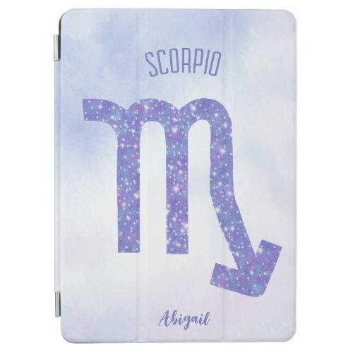 Pretty Scorpio Astrology Sign Personalized Purple iPad Air Cover