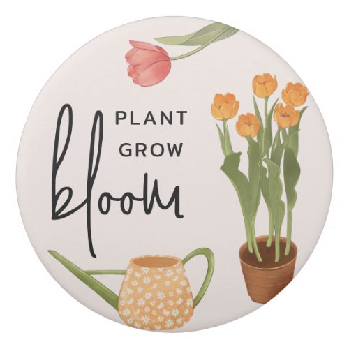 Pretty Script Plant Grow Bloom Tulip Eraser