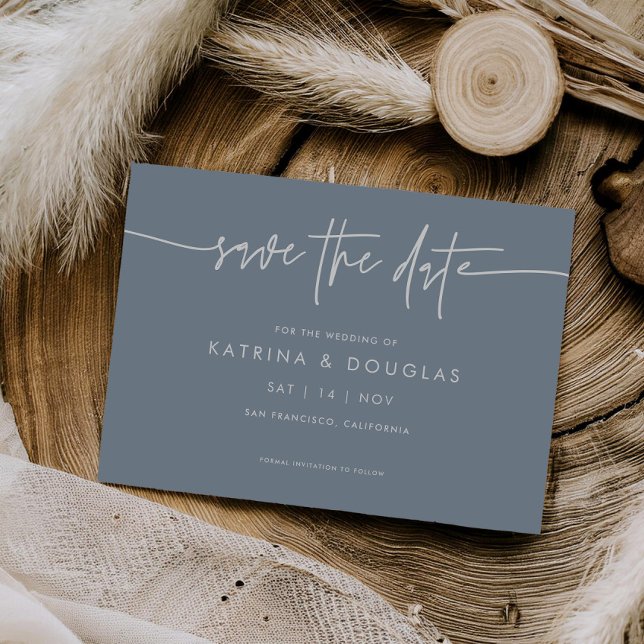 Pretty Script Save The Date Wedding Announcement (Creator Uploaded)