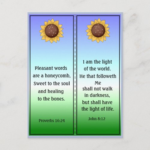 Pretty Scriptures Bookmarks Postcard