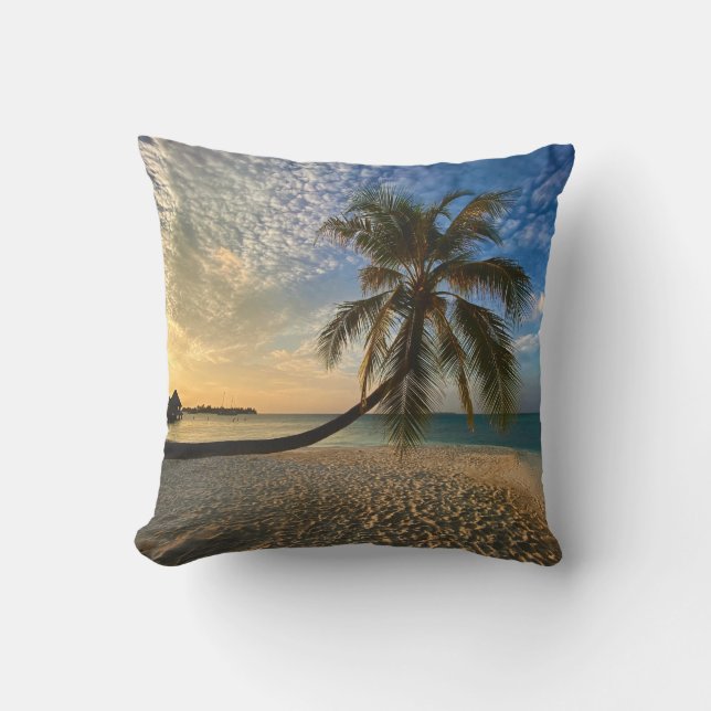 Pretty Sea Animals Throw Pillow (Front)