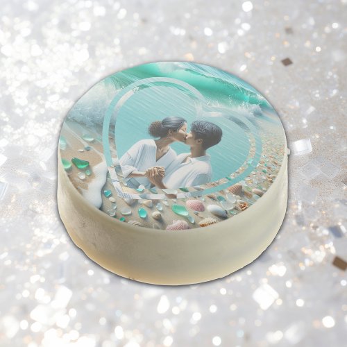 Pretty Sea Glass Photo Wedding  Chocolate Covered Oreo