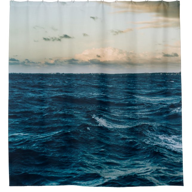 Pretty Sea Landscape Shower Curtain (Front)