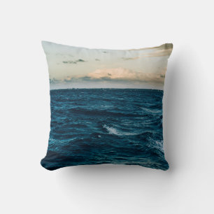 Pretty Sea Landscape Throw Pillow