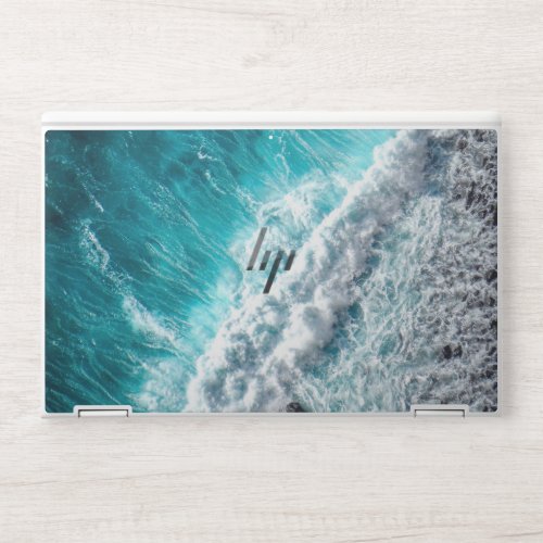 Pretty Sea Waves  Best gift for nature lovers HP Laptop Skin