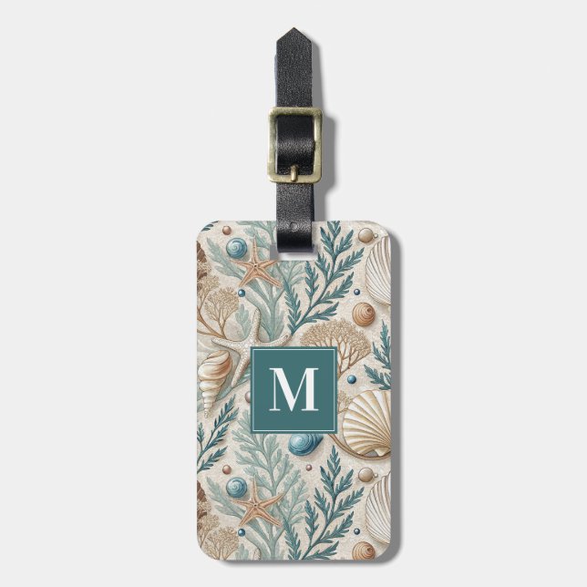 Pretty Seashells Luggage Tag (Front Vertical)