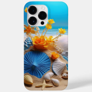 PRETTY SEASHELLS ON A SANDY BEACH BY THE OCEAN Case-Mate iPhone 14 PRO MAX CASE