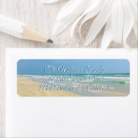 Pretty Seaside Photo Beach Home Return Address