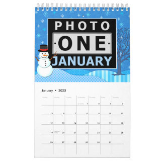 Pretty Seasonal Scenes | Custom Family Photos 2025 Calendar