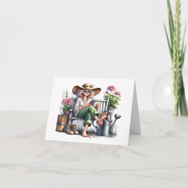 Pretty Senior  Note Card (Front)