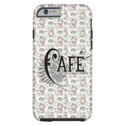 Pretty Shabbychic French Floral Caf Design Tough iPhone 6 Case