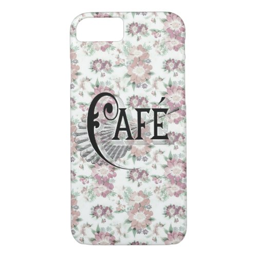 Pretty Shabbychic French Floral Caf Design iPhone 87 Case