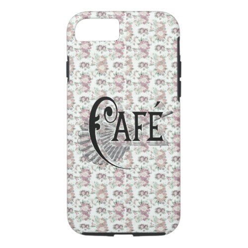 Pretty Shabbychic French Floral Caf Design iPhone 87 Case