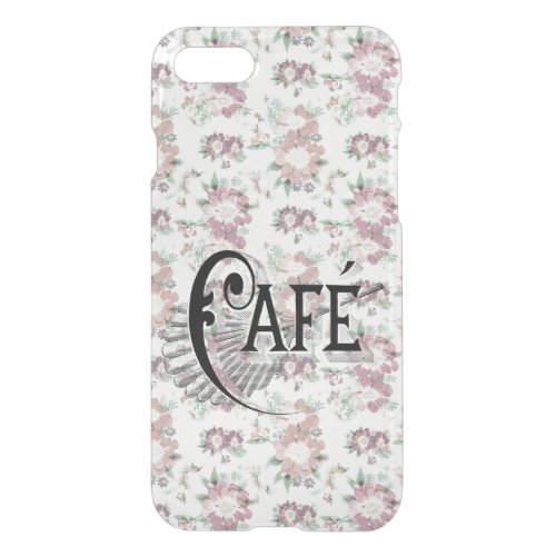Pretty Shabbychic French Floral Caf Design iPhone SE87 Case