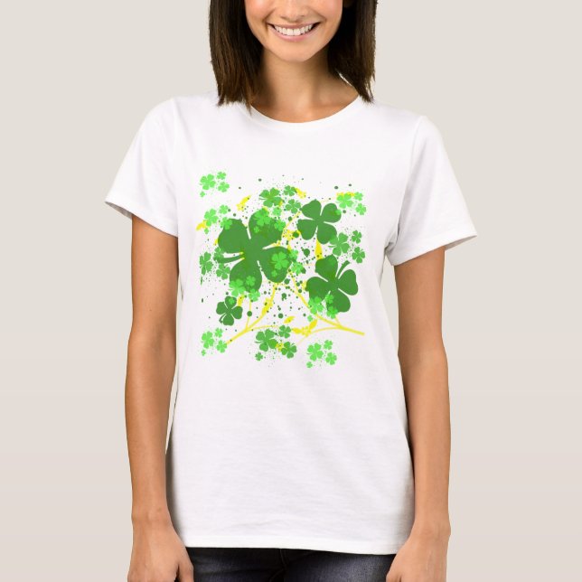 Pretty Shamrocks T-Shirt (Front)