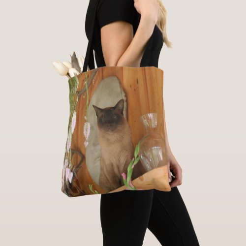 Pretty Siamese Cat Animal  Tote Bag