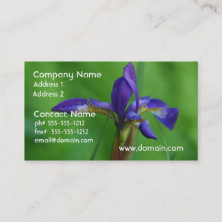 Pretty Siberian Iris Business Card