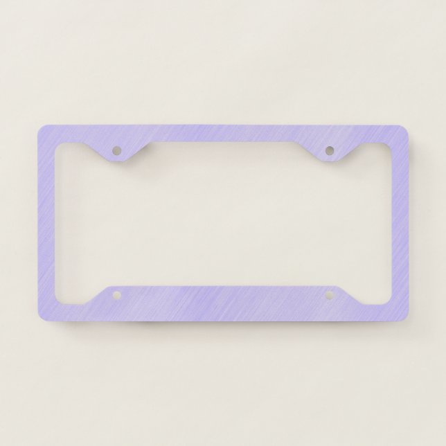 Pretty Simple Lavender Texture License Plate Frame (Front)