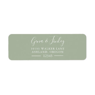 Pretty Simple modern and elegant return address Label