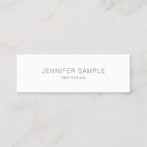 Pretty Sleek Design Professional Plain Elegant Mini Business Card Pretty Sleek Design Professional Plain Elegant Mini Business Card