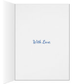 Pretty Snowdrops on Blue for a Winter Birthday (Inside (Right))