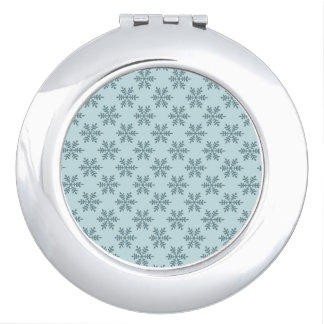 Pretty Snowflake Compact Mirror