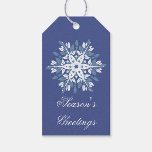Pretty Snowflake Custom Gift Tags