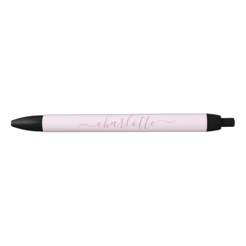 Pretty Soft Pink and Blush Black Ink Pen