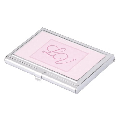 Pretty Soft Pink and Blush Business Card Case