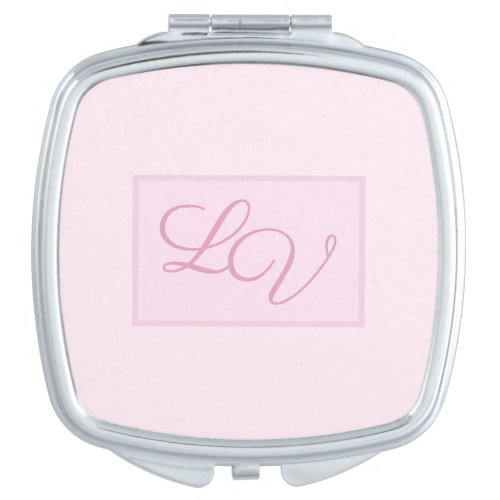 Pretty Soft Pink and Blush Compact Mirror