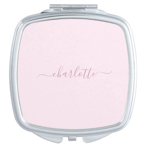 Pretty Soft Pink and Blush Compact Mirror