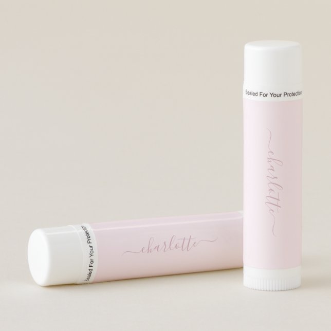 Pretty Soft Pink and Blush Lip Balm (Front)