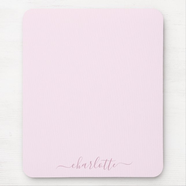 Pretty Soft Pink and Blush Mouse Pad (Front)
